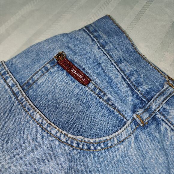 FORE WARNED EUC WOMEN'S BOOT LEGSZ 16  DENIM BLUE JEANS - Picture 9 of 11